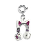 Charm It Kitty Ears Headphones Charm