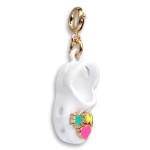 Charm It Gold Rubber Clog Charm