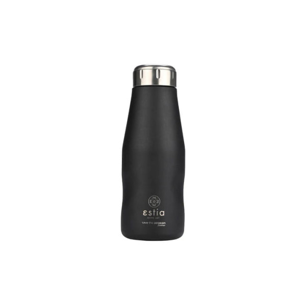 Estia Travel Flask Save The Aegean Ποτήρι Θερμός New Collection 500ml Midnight Black