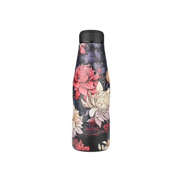 Estia Travel Flask Save The Aegean Ποτήρι Θερμός New Collection 500ml Midnight Blossom