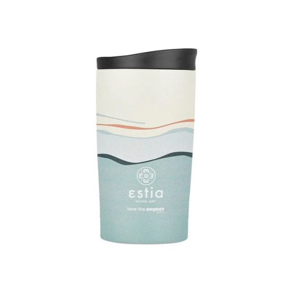 Estia Travel Mug Save The Aegean Κούπα Θερμός New Collection 350ml Ecozen Horizon