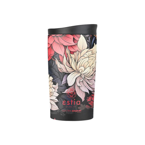 Estia Travel Mug Save The Aegean Κούπα Θερμός New Collection 350ml Midnight Blossom