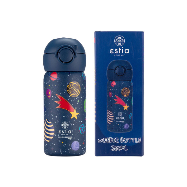 Estia ΘΕΡΜΟΣ ΠΑΙΔΙΚΟ WONDER BOTTLE SAVE THE AEGEAN 350ml COSMIC VOYAGERS