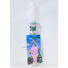 Κουκλόσπιτο Handmade λαμπάδα με ρολόι splash Minecraft