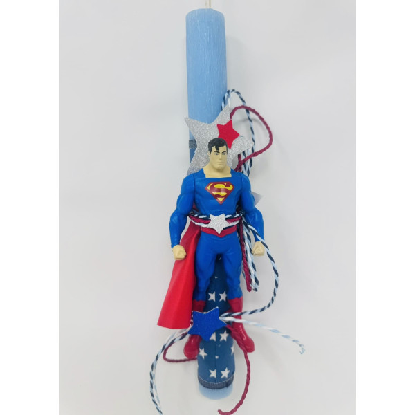 Κουκλόσπιτο Handmade λαμπάδα Super Man