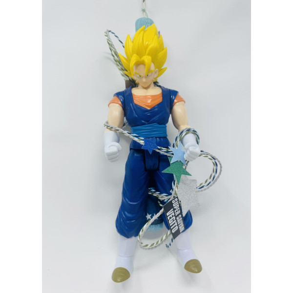 Κουκλόσπιτο Handmade λαμπάδα φιγούρα Super Saiyan Vegito