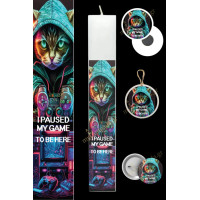 Λαμπάδα Big Gamer Boy Cat