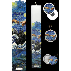 Λαμπάδα Famous Art The creation of Adam vincent van gogh