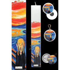 Λαμπάδα Famous Art The Scream