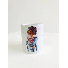Κεραμική κούπα Μαμά Αγκαλιά με κοριτσάκι