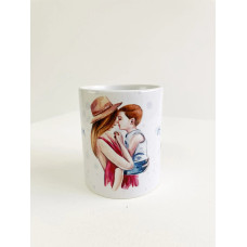 Κεραμική κούπα Μαμά Αγκαλιά με αγοράκι