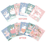 FLOSS N ROCK Μαγικό καβαλέτο και στυλό με νεροκάρτες που αλλάζουν χρώματα Enchanted