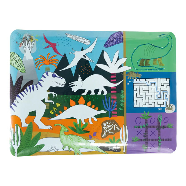 FLOSS N ROCK Colouring Fun Games Dinosaur