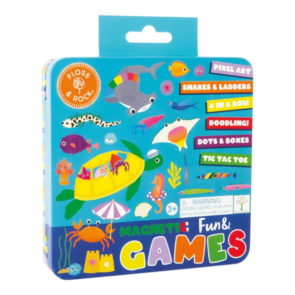 FLOSS N ROCK Μαγνητικό μεταλλικό κουτί για διασκέδαση και παιχνίδια Ocean