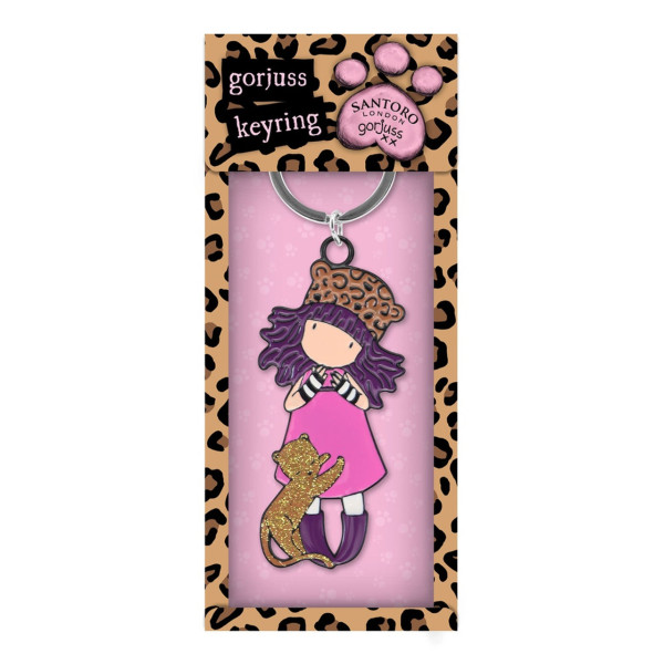 GORJUSS Keyring in a Gift Box Purrrrrfect Love