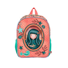 Τσάντα Πλάτης Νηπιαγωγείου Γοργόνα Πορτοκαλί Santoro Gorjuss Washed Ashore