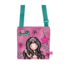 Τσάντα Χιαστί Γοργόνα Ροζ Santoro Gorjuss The World Is Your Oyster