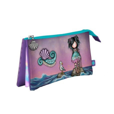 Κασετίνα Τριπλή Γοργόνα Μωβ Santoro Gorjuss Lost At Sea