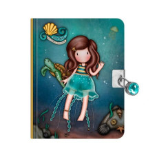 Ημερολόγιο με Κλειδαριά Γοργόνα Μπλε Santoro Gorjuss Deep Secrets