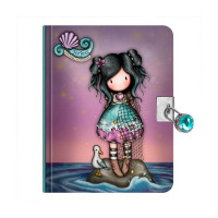 Ημερολόγιο με Κλειδαριά Γοργόνα Μωβ Santoro Gorjuss Lost At Sea