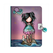 Ημερολόγιο με Κλειδαριά Γοργόνα Μωβ Santoro Gorjuss Lost At Sea