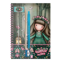 Gorjuss A5 Notebook with Stationery Woodland Wildflower