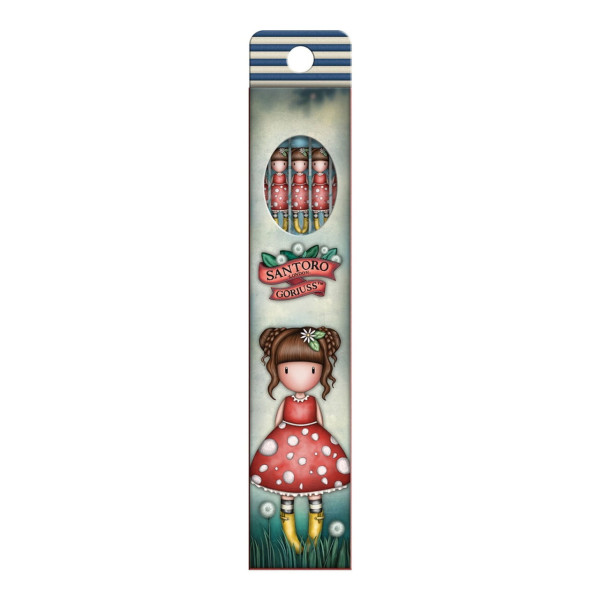 Gorjuss Set of 5 Pencils Little Mushroom