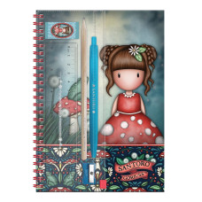 Gorjuss A5 Notebook with Stationery Little Mushroom