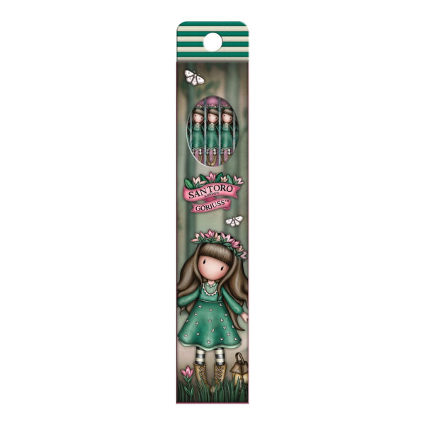 Gorjuss Set of 5 Pencils Woodland Wildflower
