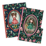 Gorjuss Set of 2 Stitched Notebooks Little Mushroom Woodland Wildflower