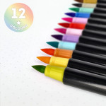 Legami Set of 12 Brush Markers Pastel tones