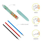 Legam 3 Colour Erasable Gel Pen Flowers