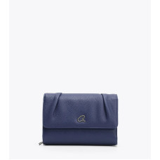 ΠΟΡΤΟΦΟΛΙ DEMI ΜΕ ΓΡΑΜΜΩΣΕΙΣ ΣΕ ΜΙΚΡΟ ΜΕΓΕΘΟΣ DUSTYBLUE