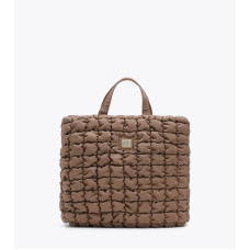 ΤΣΑΝΤΑ ΧΕΙΡΟΣ ΜΕ ΤΕΧΝΙΚΗ KAΠITONE PUFFER BROWN