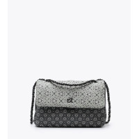 ΤΣΑΝΤΑ ΩΜΟΥ ΜΕ ΔΙΠΛΗ ΑΛΥΣΙΔΑ ΚΑΙ ΤΥΠΩΜΑ ΠΕΤΑΛΟΥΔΑ BLACK