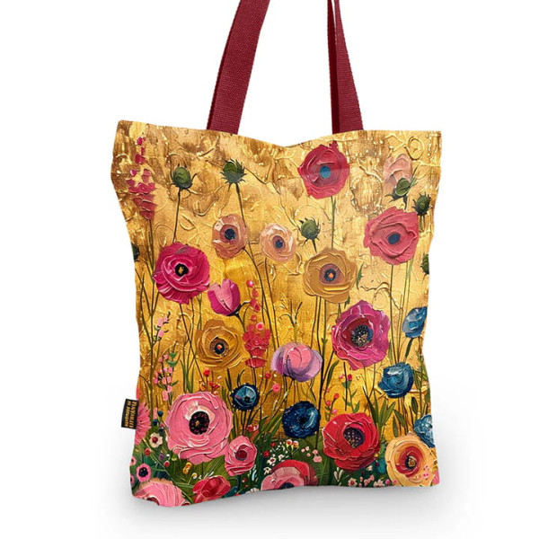 Pitex TOTE ΤΣΑΝΤΑ Gustav Klimt Flowers for Klimt